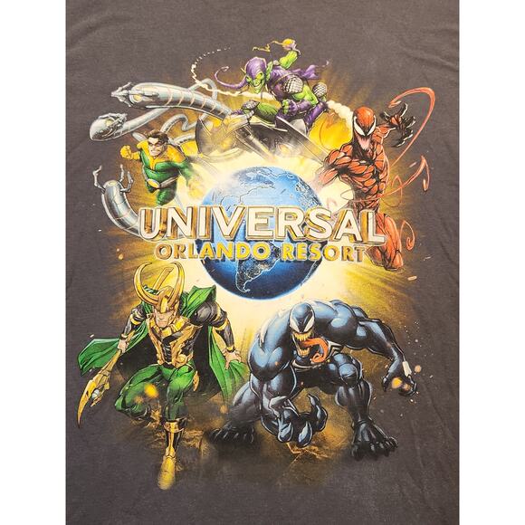Marvel Universal Studios Orlando Resort Villains Med. T-Shirt Venom Loki Carnage - Picture 2 of 4